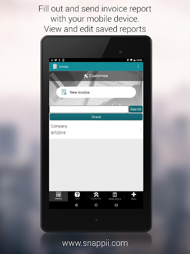 Android application Invoice Manager screenshort