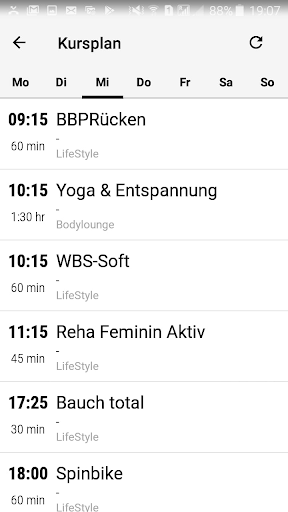 Android application LifeStyle Fitness screenshort