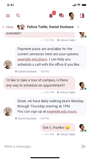 MyConcordU Screen 3
