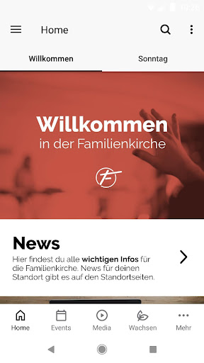 Android application Die Familienkirche screenshort