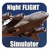 flight simulator night plane icon