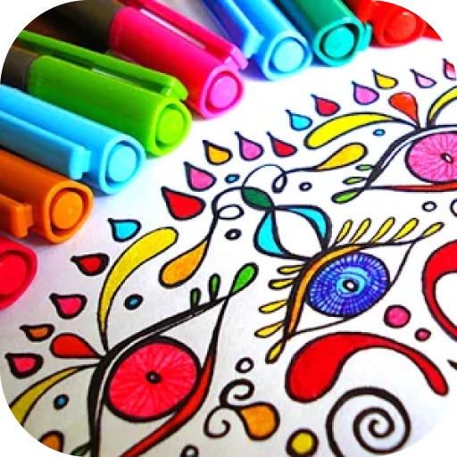 Coloring Book for Adults Games  Icon