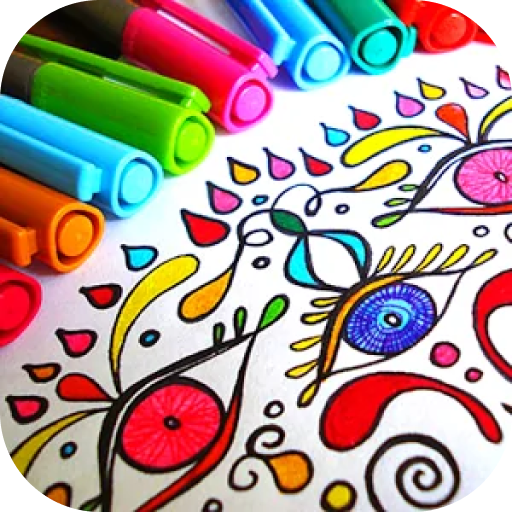 Coloring Book for Adults Games logo
