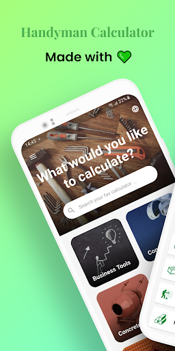 Android application Handyman Calculator screenshort