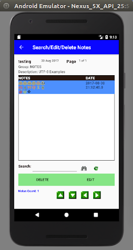 Online Notes Screen 3