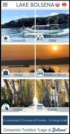 Android application Lake Bolsena screenshort