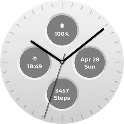 Get Black and White Watch Face for Android Aso Report