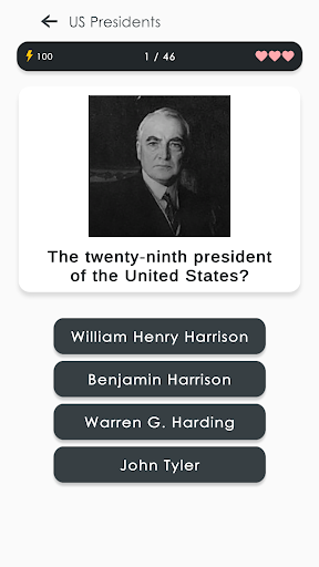Quiz: US Presidents Screen 2