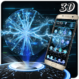 3D Tech Lightning Ball icon