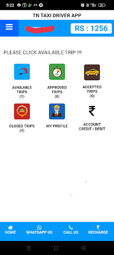 TN Taxi Vendor Screen 2