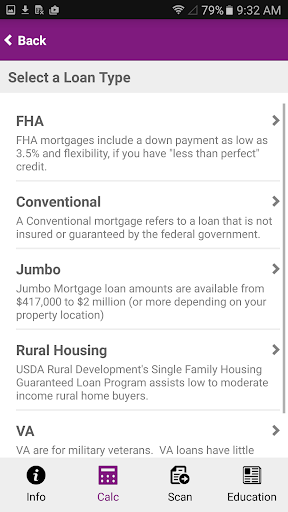 Screenshot of Sterling Mortgage