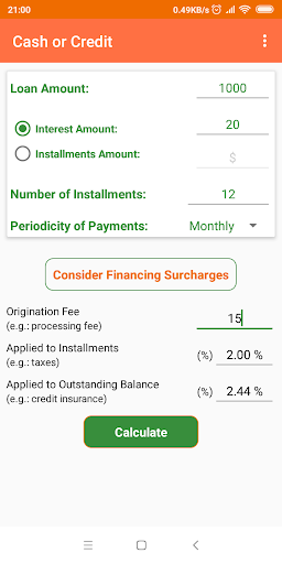 Cash or Credit Screenshot 3 - AppWisp.com