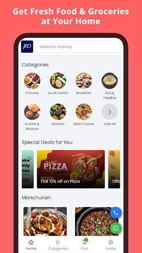 Android application JFD - Food Delivery screenshort