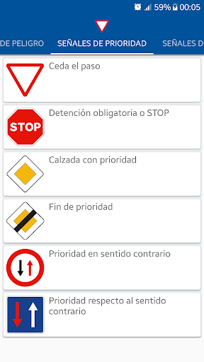 Conozco las señales de tráfico Screen 2