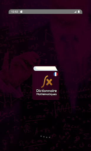 Android application Dictionnaire Mathématiques screenshort