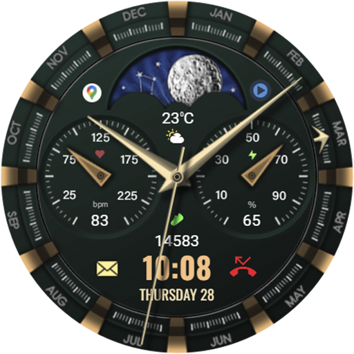 WFP 309 Elegant watch face screenshot 35
