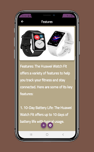 Huawei watch Fit Guide