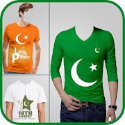 Pak Flag Shirt Photo Editor - 14 August