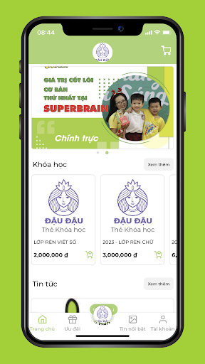 Android application Đậu Đậu screenshort