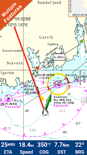 Android application Oslo Fjord GPS Map Navigator screenshort