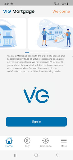 Android application VIG Mortgage App screenshort