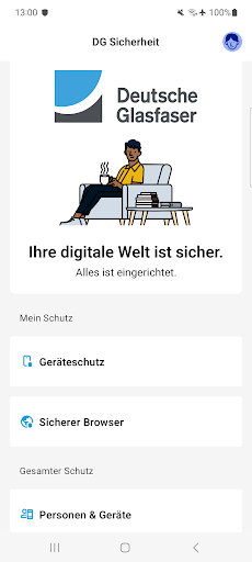 Android application DG Sicherheitspaket screenshort