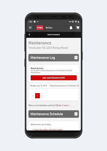 MyToro screenshot