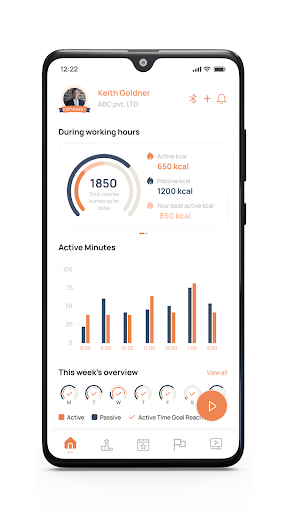 Android application Just Move - Nordic screenshort
