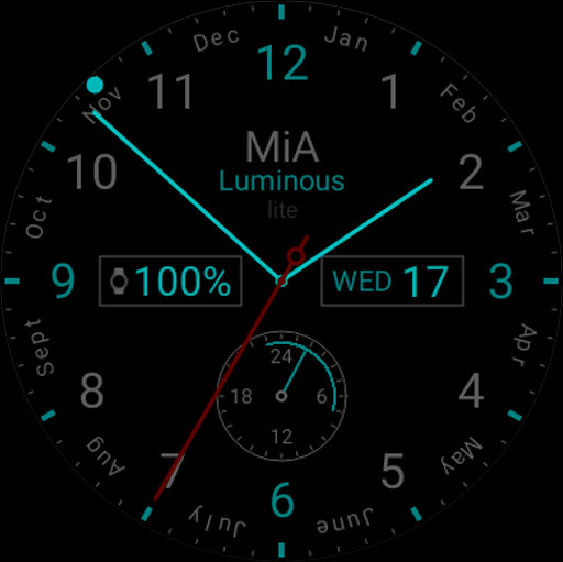 Luminous lite watch face