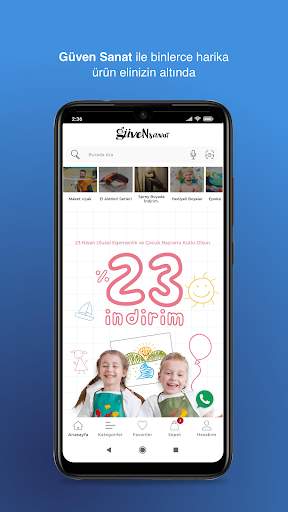 Android application Güven Sanat screenshort