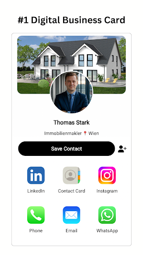 Android application LINQON – Digital Business Card screenshort