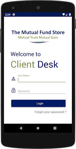 Android application The Mutual Fund Store screenshort