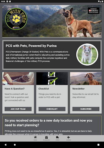Military Pet PCS