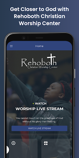 Android application Rehoboth Christian Center screenshort