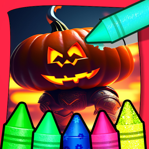 Horror Halloween Mask Coloring