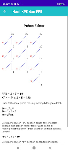 Hitung KPK FPB dan Caranya Screen 2