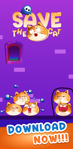Android application Save The Cat Puzzle screenshort