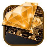 Golden Shining Diamond Keyboard icon