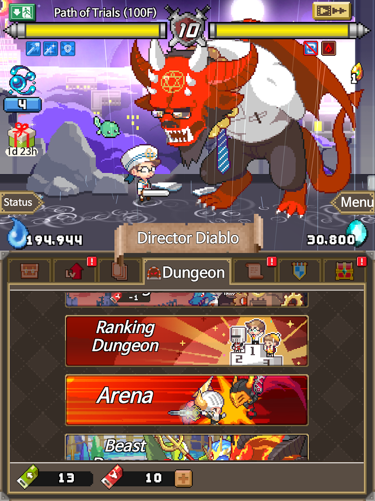 魔界电子 自动刷装备道具的rpg游戏 适用于android Apk 下载