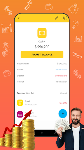 Android application Expense Wizard screenshort