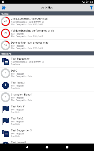 Screenshot of Instantis EnterpriseTrack