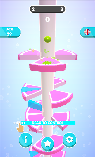 Android application Helix Fruit Jump Spin screenshort