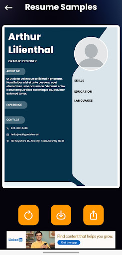 Resume Maker & CV Maker Screen 2