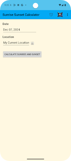 Sunrise Sunset Calculator Screenshot 1 - AppWisp.com