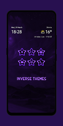 Android application Purple Starlight Icon Pack screenshort