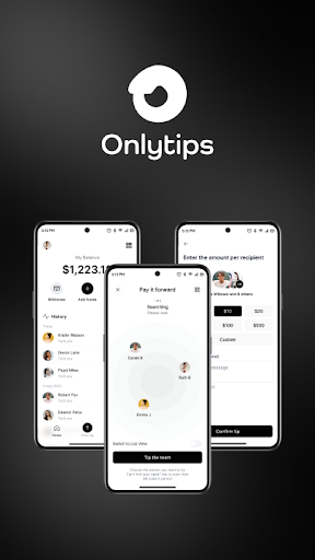 Android application OnlyTips: Digital Tipping screenshort