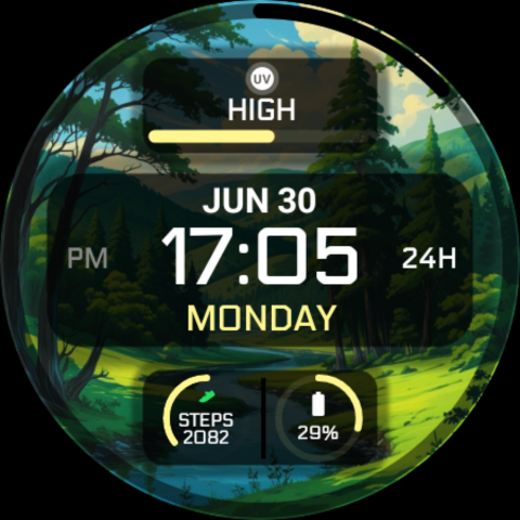 Night 105 - watch face screenshot 22