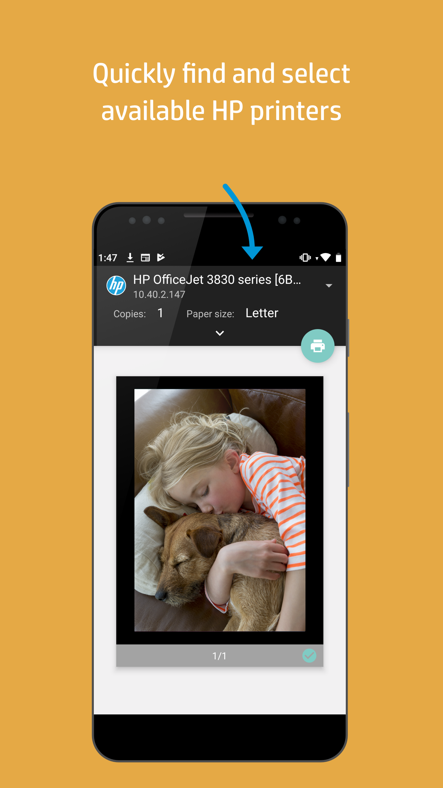 Android application HP Print Service Plugin screenshort