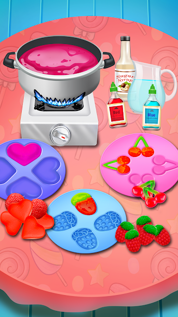 Captura de Pantalla 8 Sweet Rainbow Candy Cooking android
