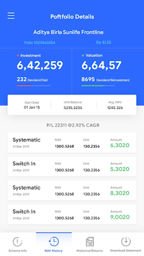 Android application Aditya Capital Market screenshort